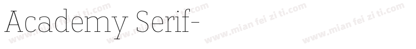 Academy Serif字体转换